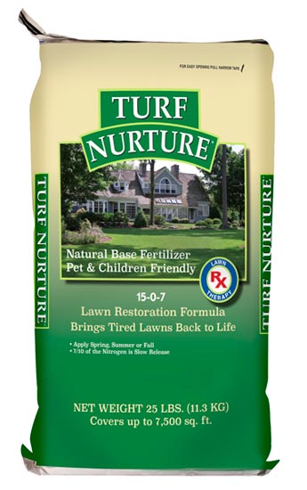 Turf Nurture Natural Base Fertilizer for Lawn Restoration