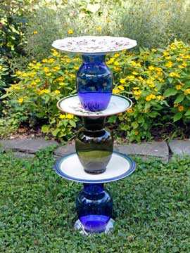 Finished birdbath