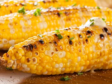 Grilled sweet corn