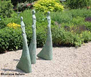 3 ladies garden sculpture