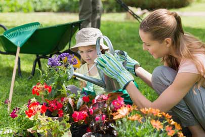 Family gardening