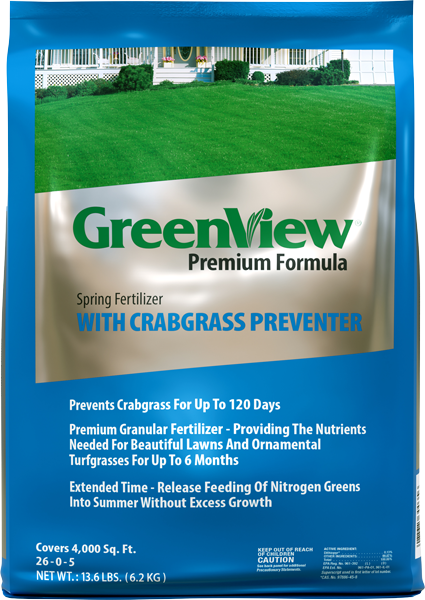 GreenView Premium Formula Spring Fertilizer with Crabgrass Preventer