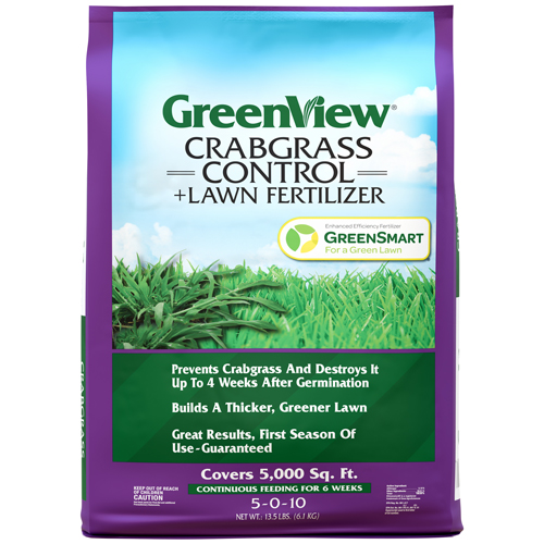 GreenView Crabgrass Control plus Lawn Food with GreenSmart 21-31178