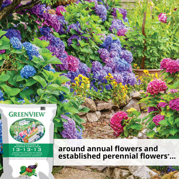 Use around annual flowers and established perennial flowers